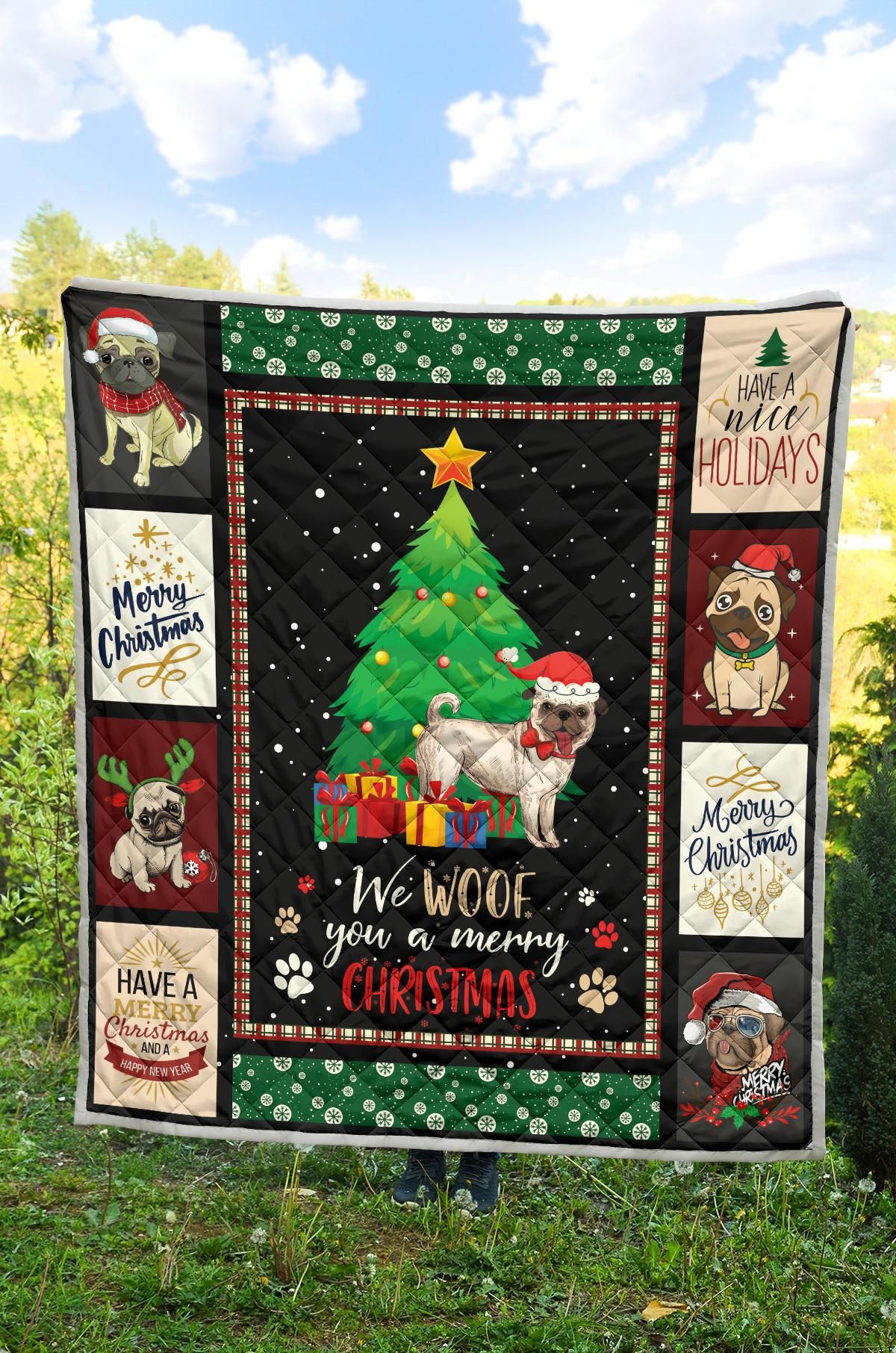 Pug Quilt Blanket DHC13123751VT