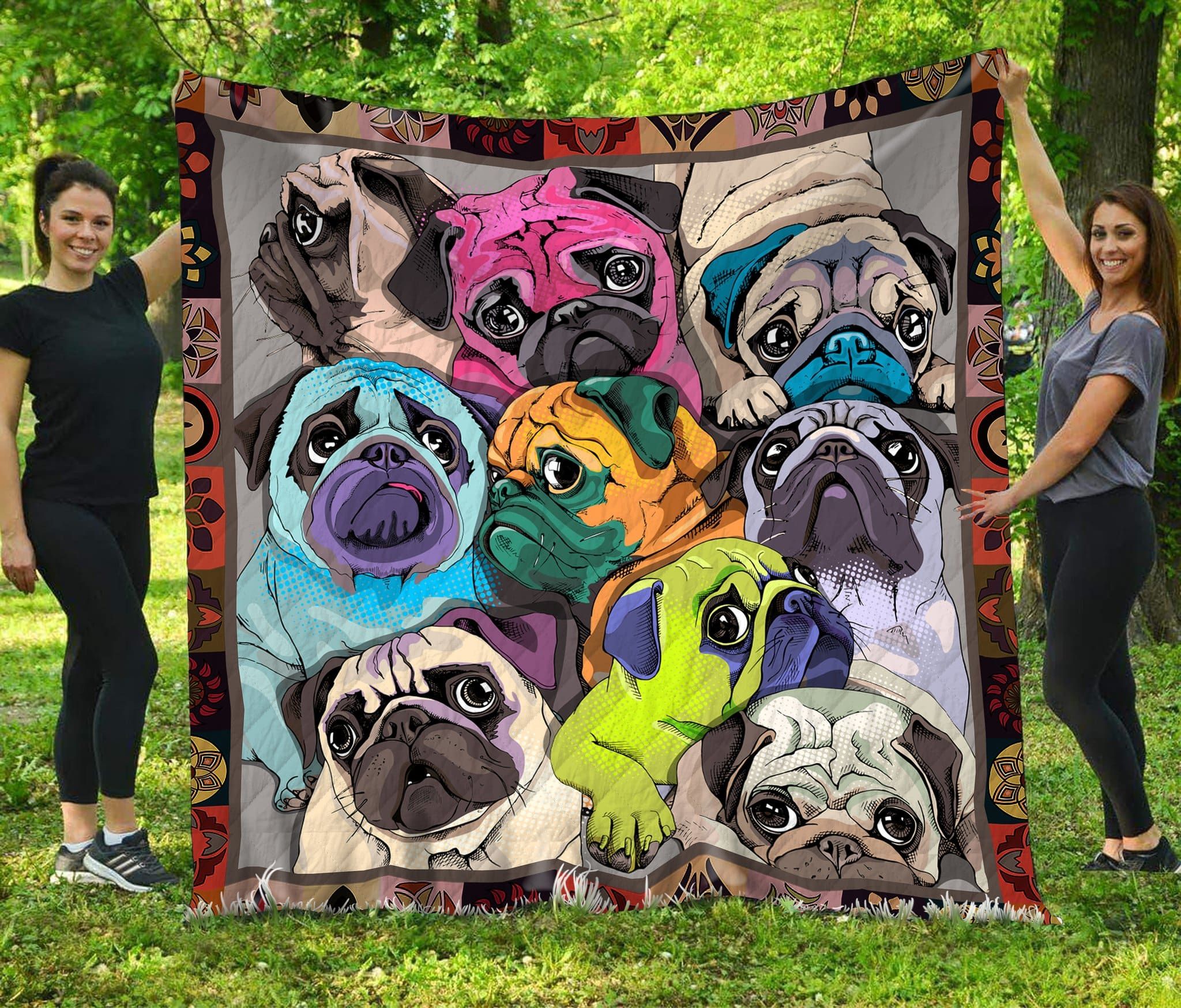 Pug Quilt Blanket DHC13124071VT