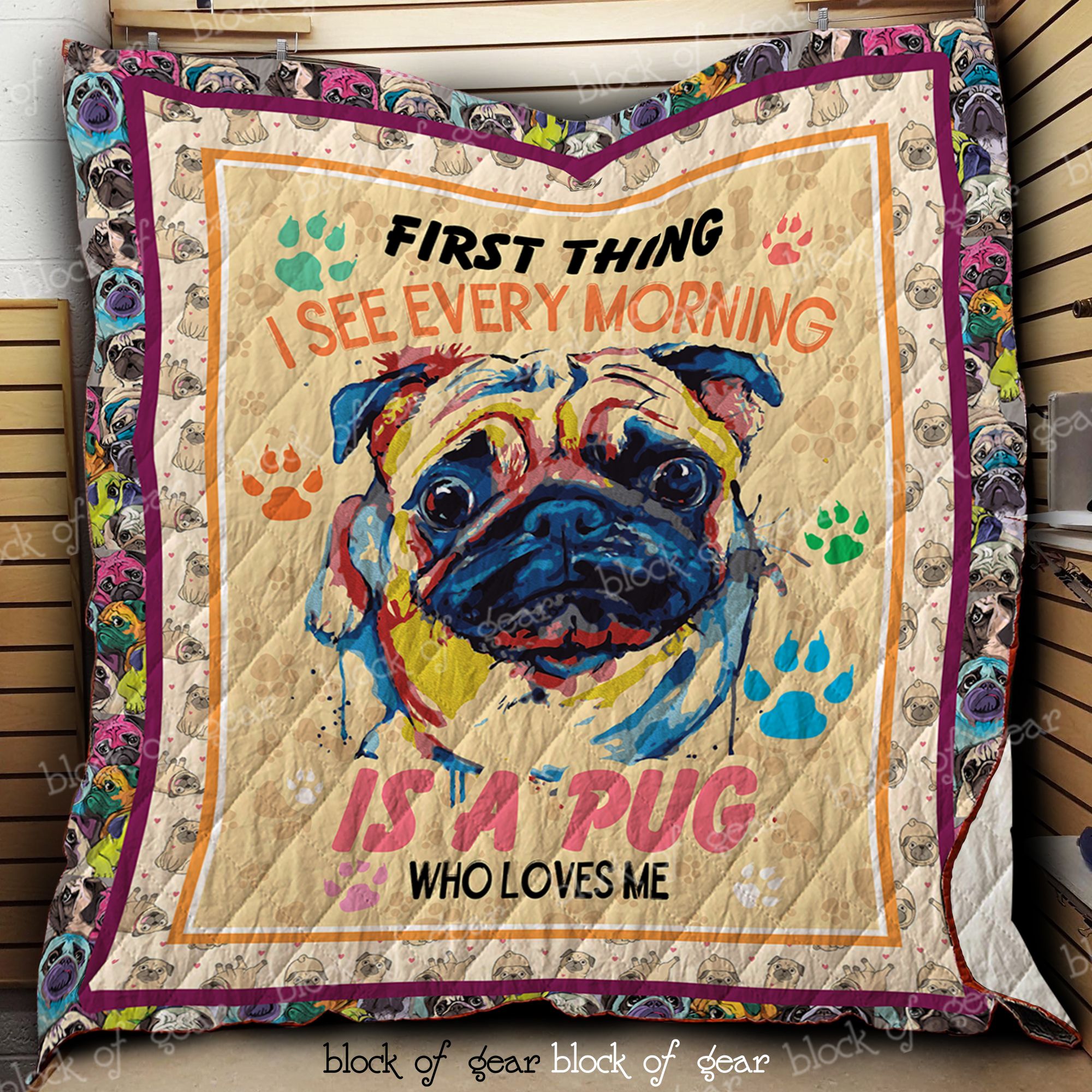 Pug Quilt Dk464 Dhc11121982Dd
