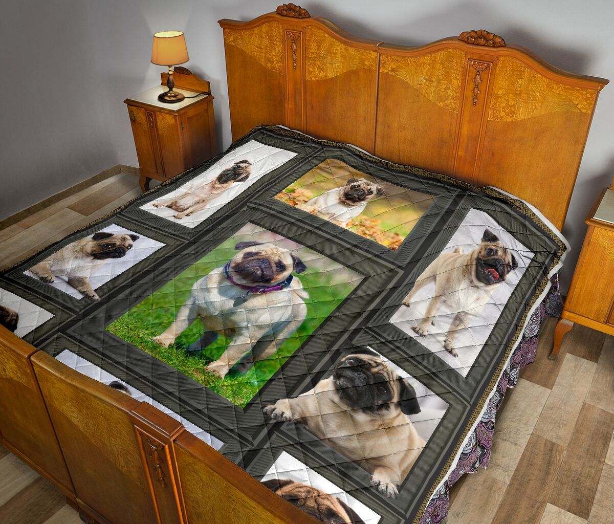 PUG QUILT LOVELY PUGS DHC281110809DD