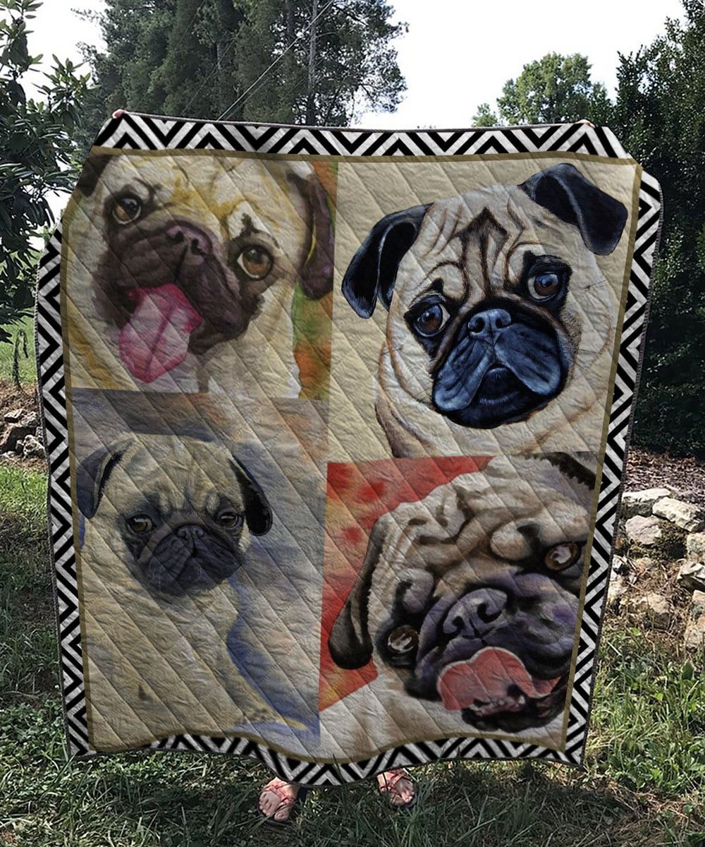 Pug Show Me Your Cute Quilt Blanket DHC020120546TD