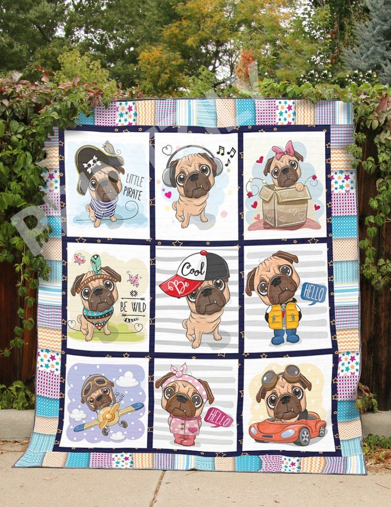 Pug Surprise Babe Quilt Blanket DHC0201201264TD
