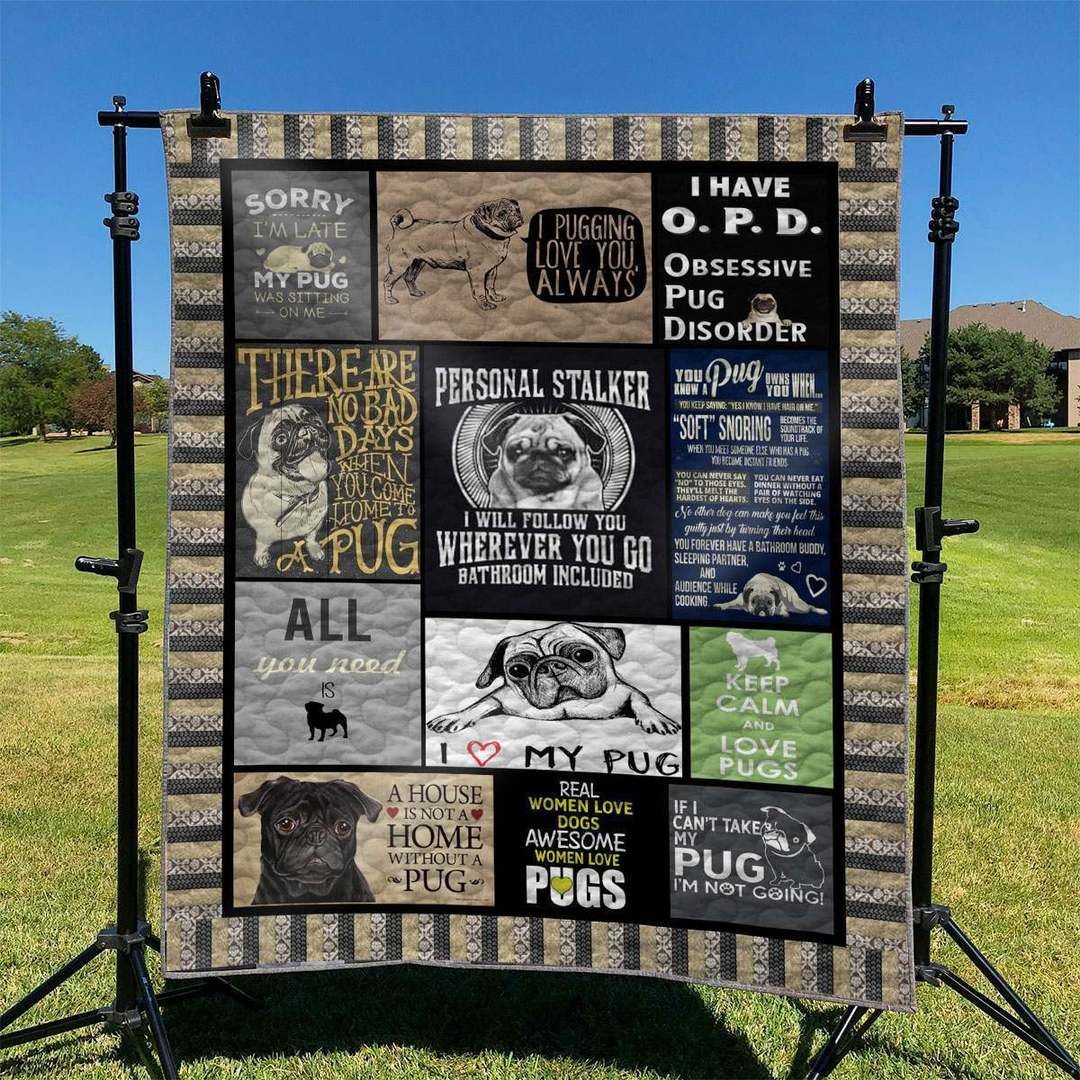 Pug TD2809750 Quilt Blanket