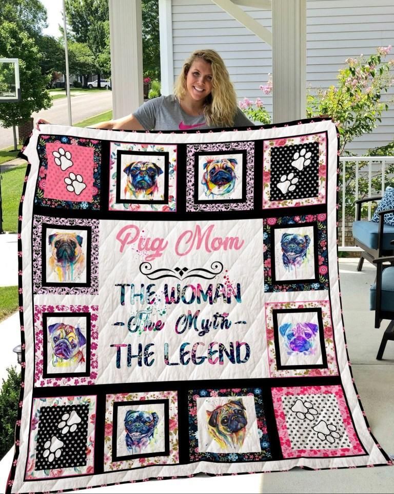 Pug The Legend Mom Quilt Blanket DHC0201201226TD