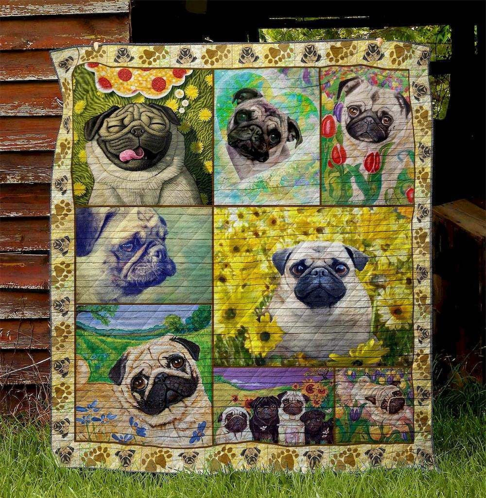 Pug TL060527 Quilt Blanket