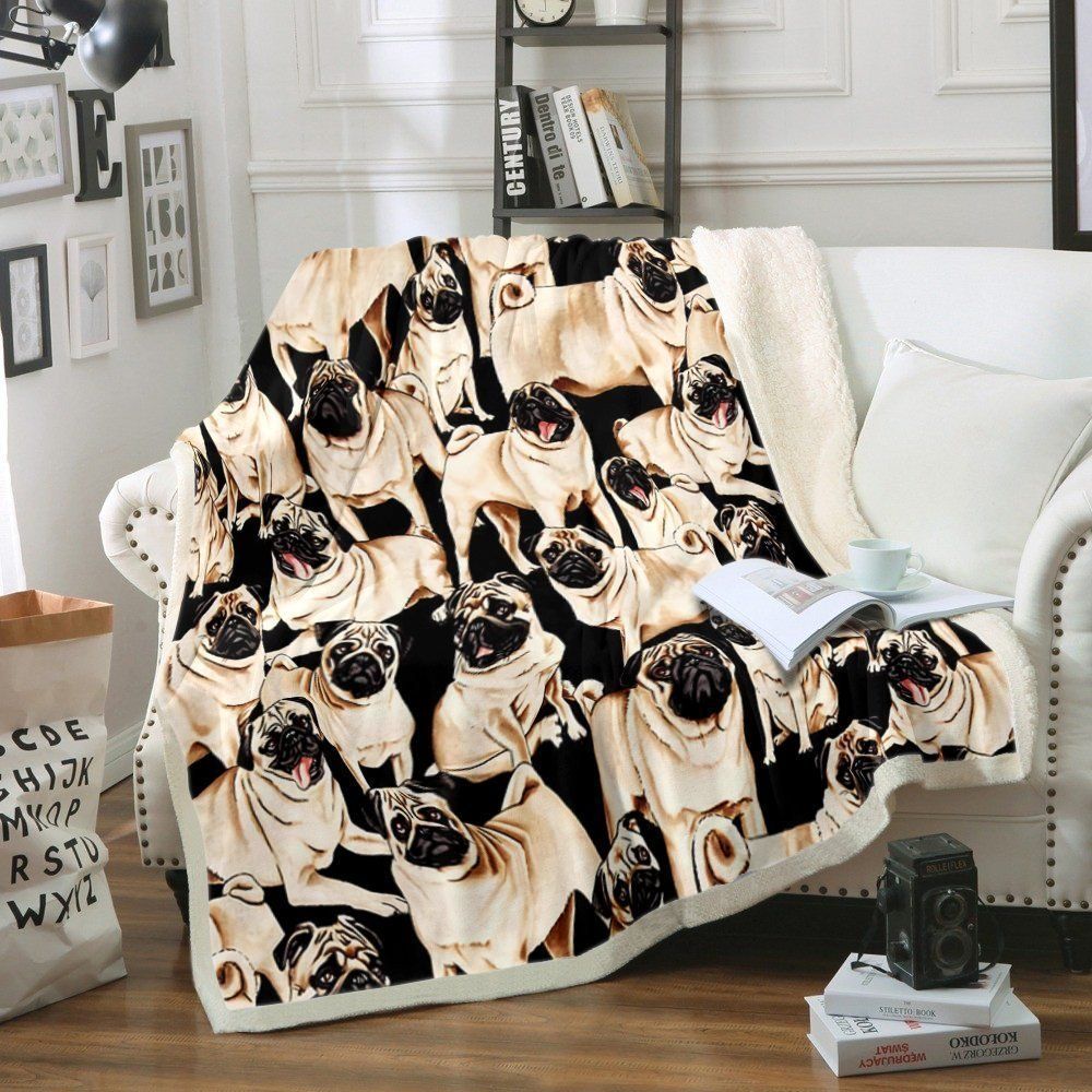 Pug Sherpa Fleece