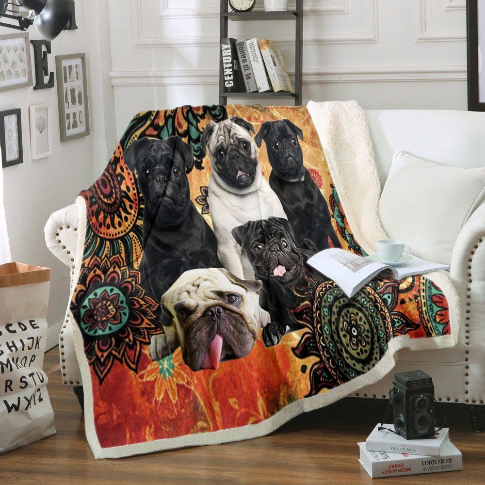Pug Sherpa Fleece