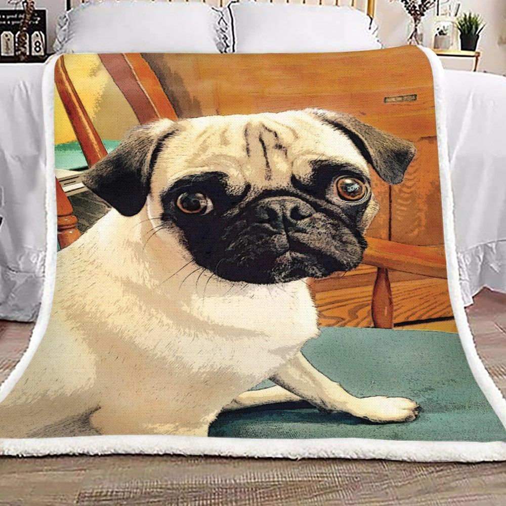 Pug Sherpa Fleece