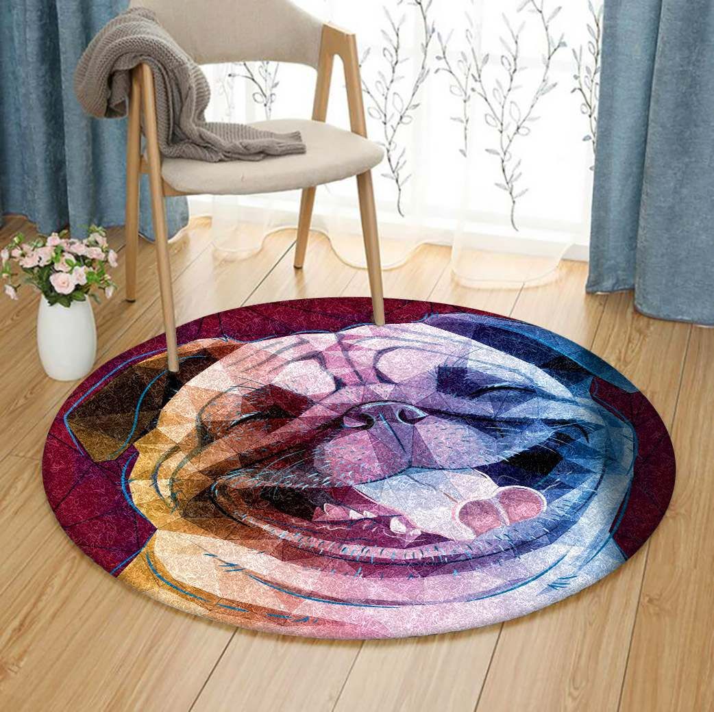 Pug Round Carpet