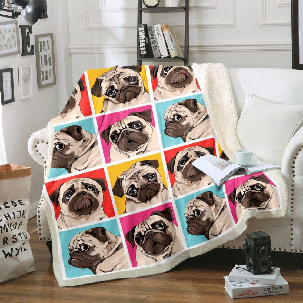 Pug Sherpa Fleece