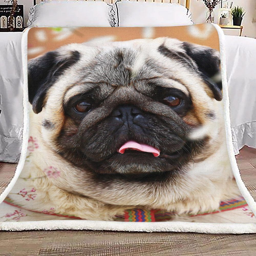 Pug Sherpa Fleece