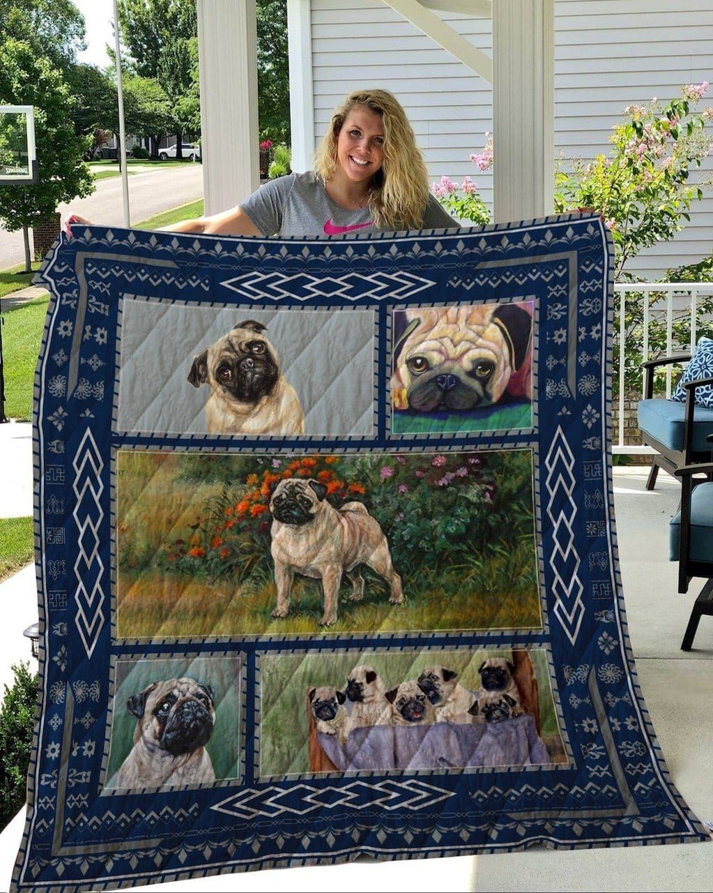 Pug You And Me Together Quilt Blanket DHC31121900TD
