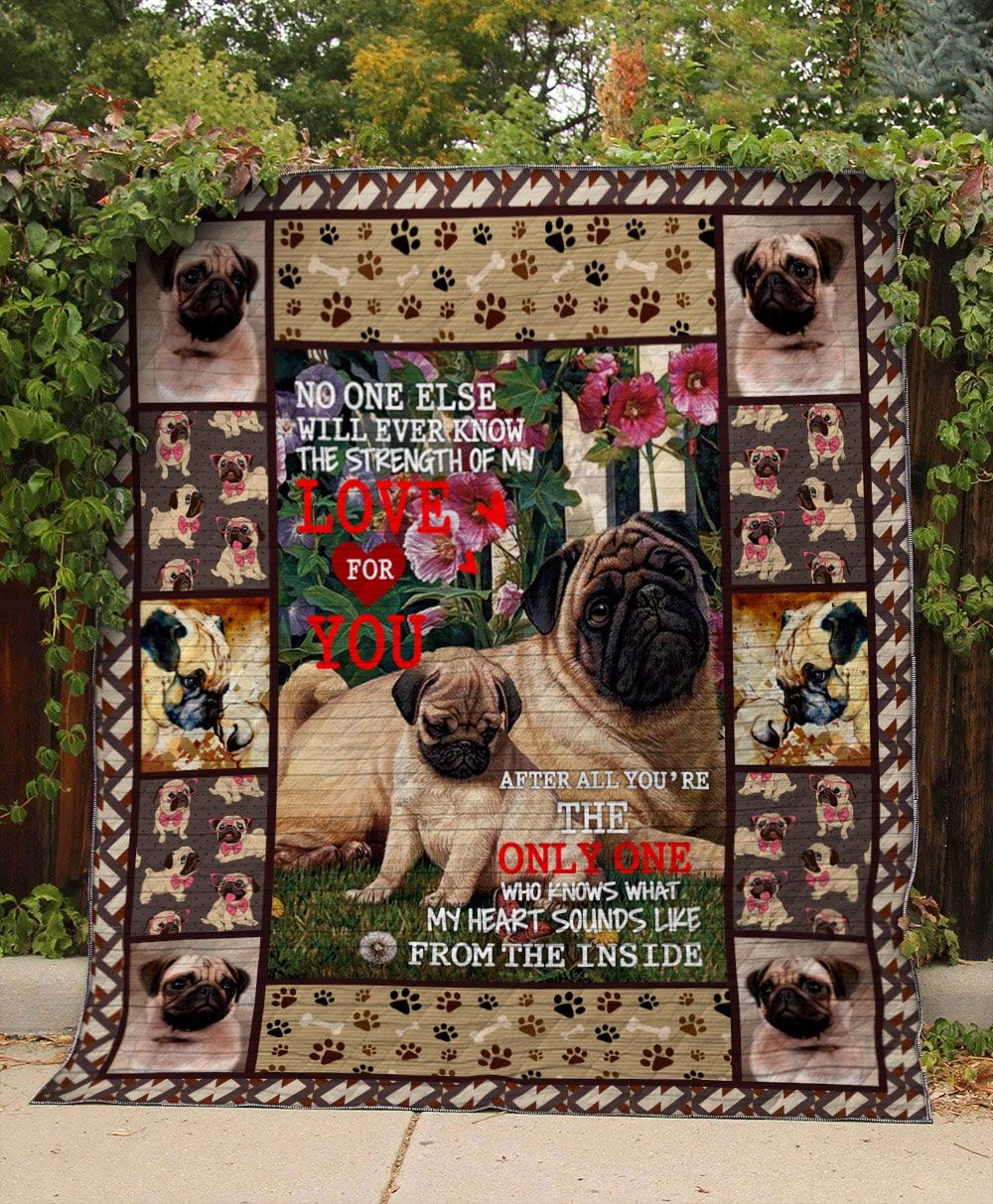 Pug You Got Me Quilt Blanket DHC020120867TD