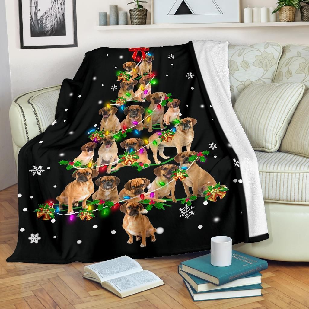 Puggle Sherpa Fleece Blanket