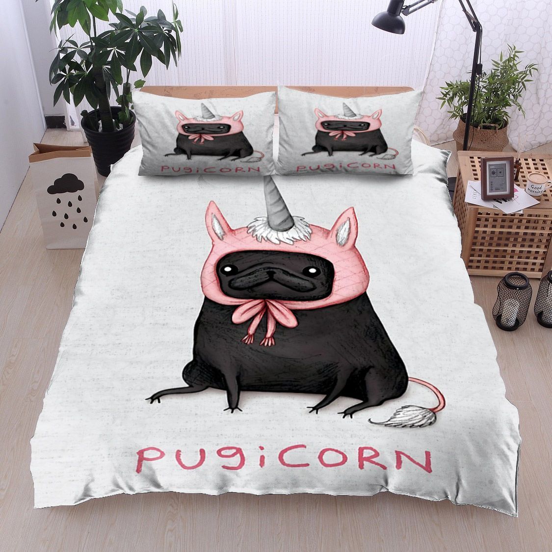 Pugicorn Bedding Set