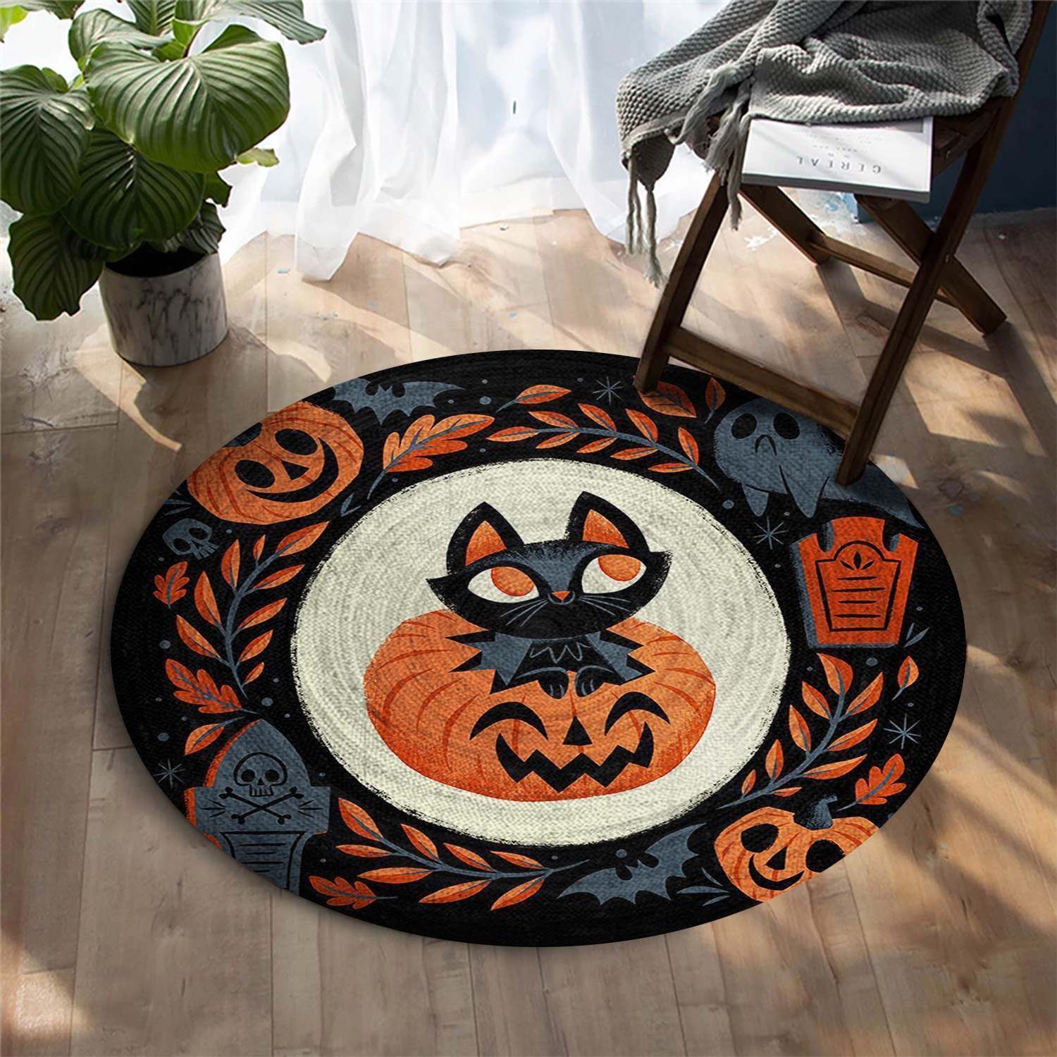 Pumpkin Round Carpet