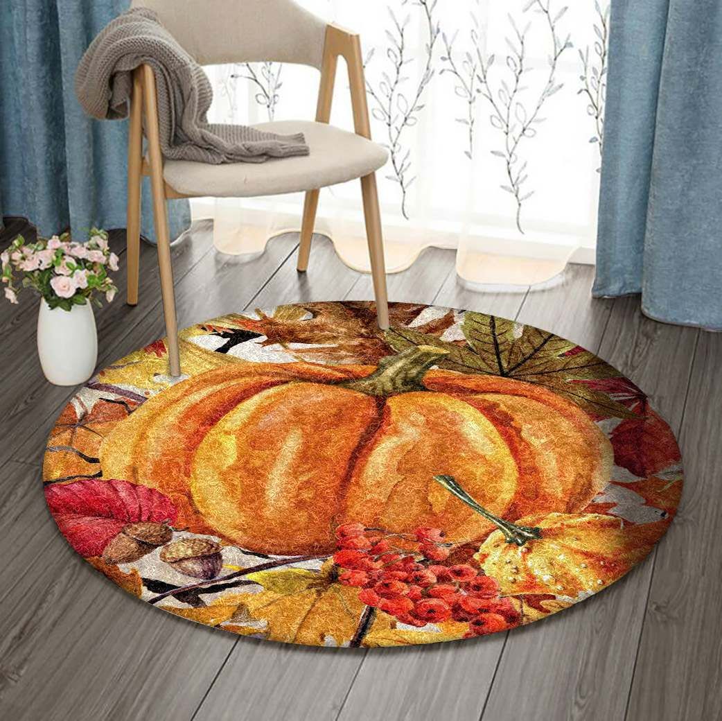Pumpkin Round Carpet