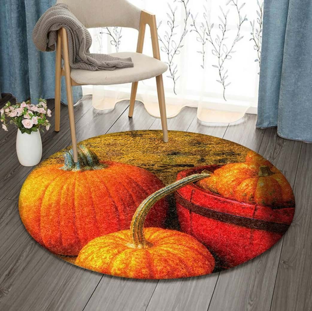 Pumpkin Round Carpet
