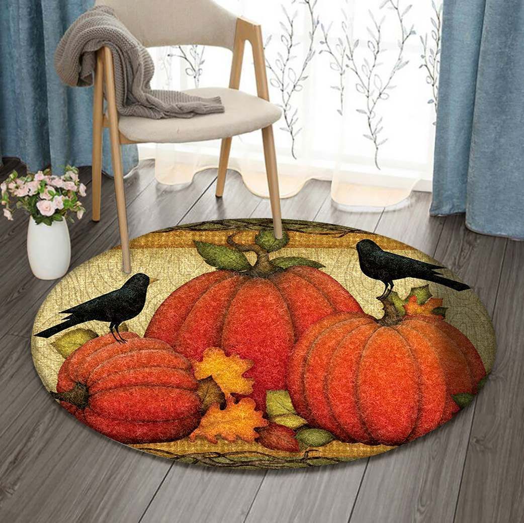 Pumpkin Round Carpet
