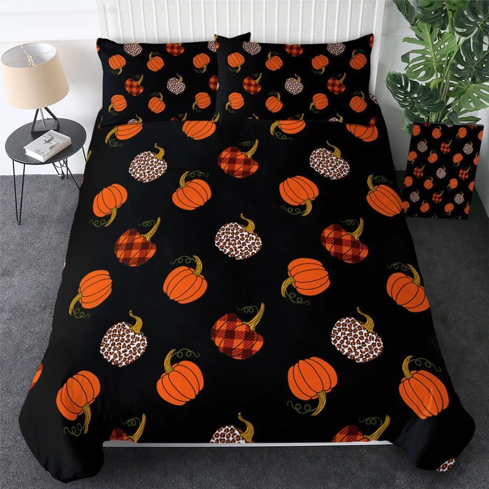 Pumpkin Collection Black Bedding Set