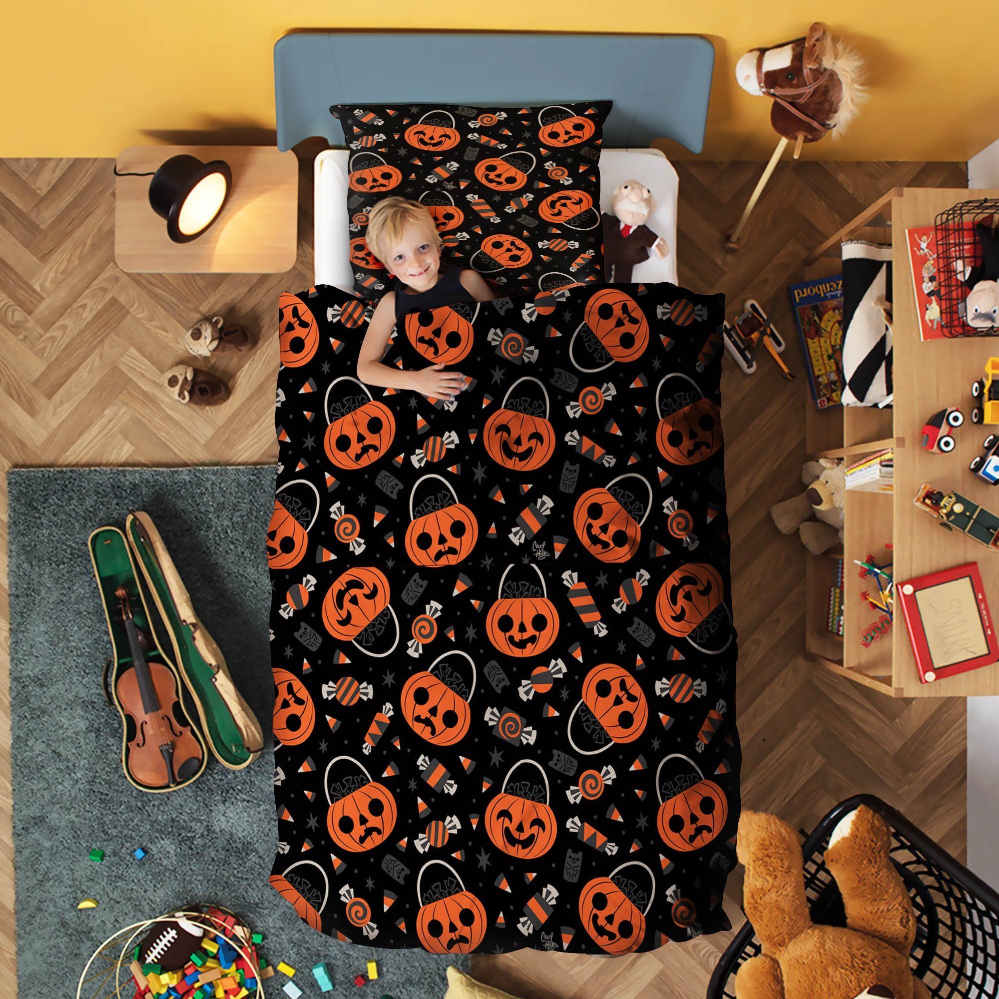 Pumpkin Halloween Bedding Set