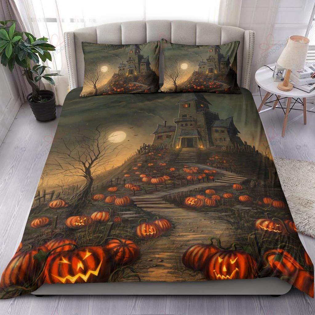 Pumpkin Haunted Garden Bedding Set