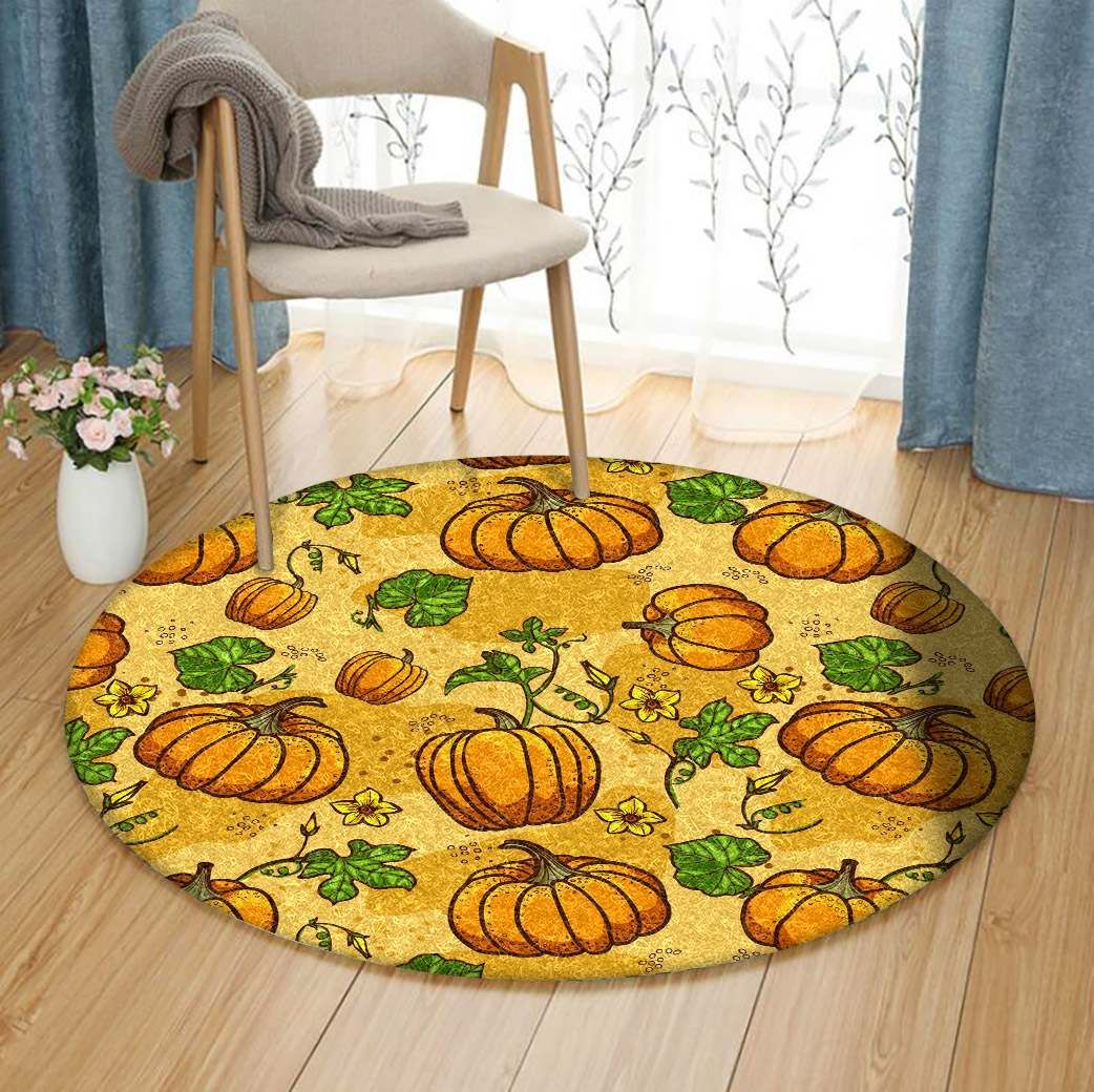 Pumpkin Round Carpet
