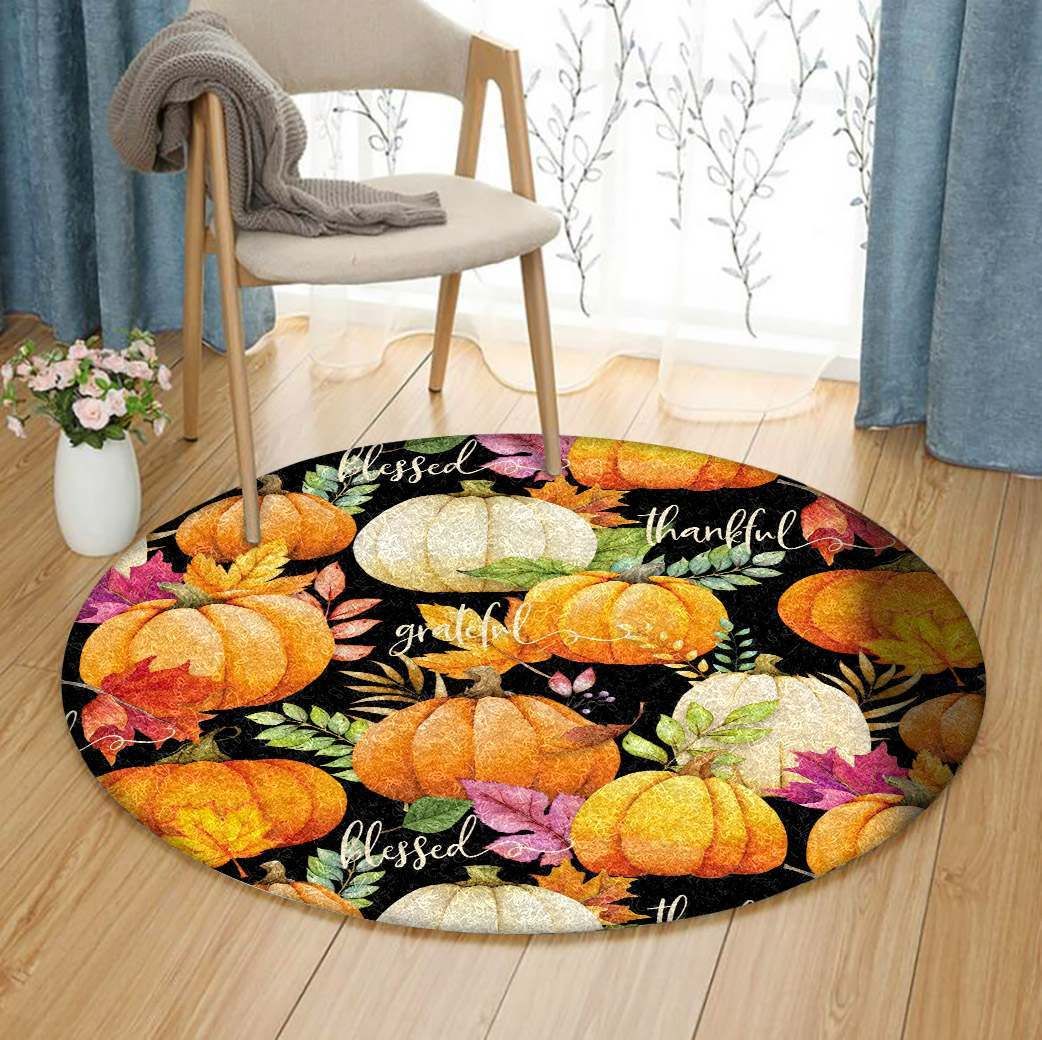 Pumpkin Round Carpet