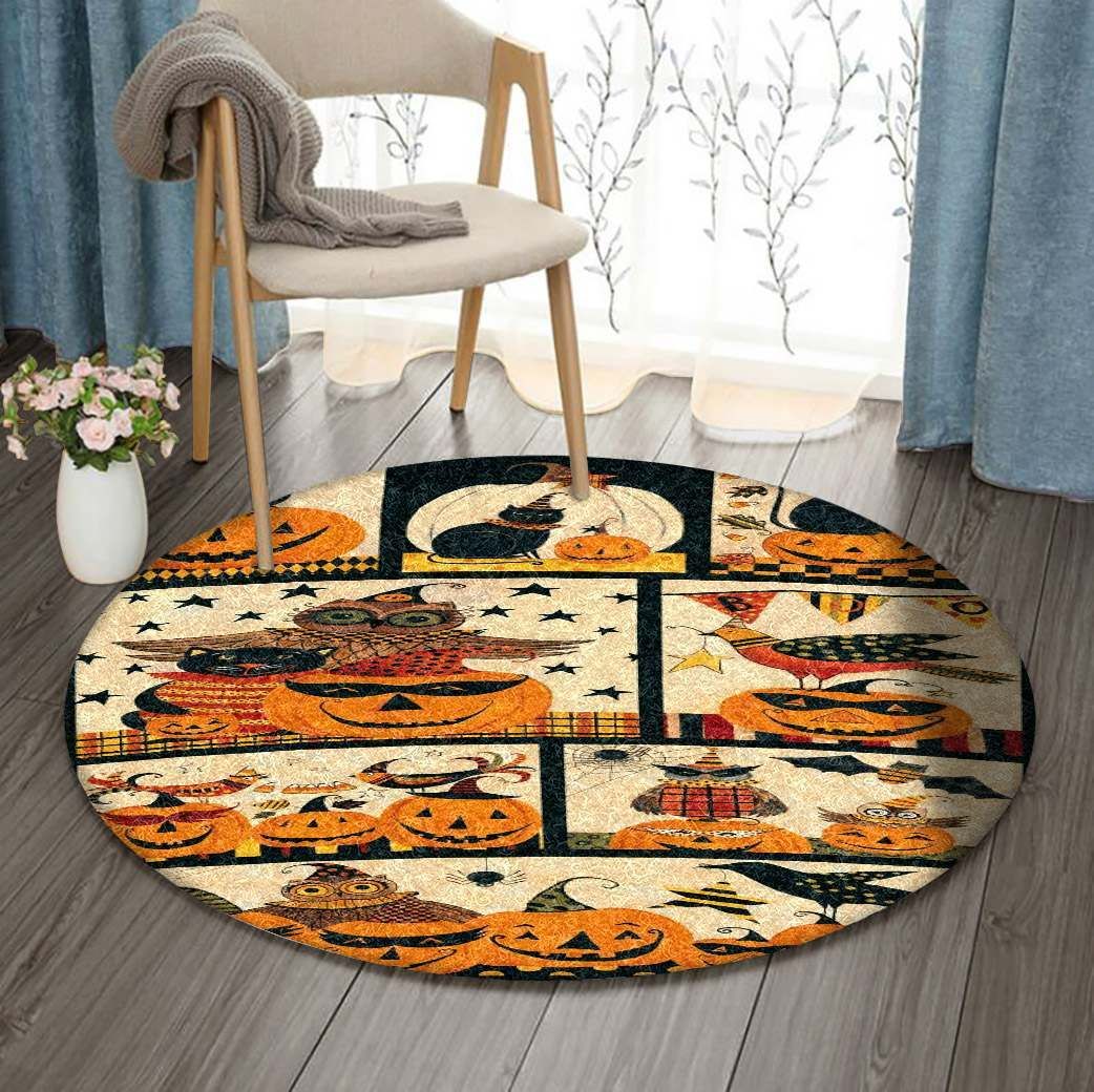Pumpkin Round Carpet