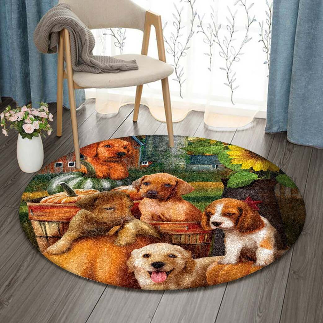 Puppy Round Carpet