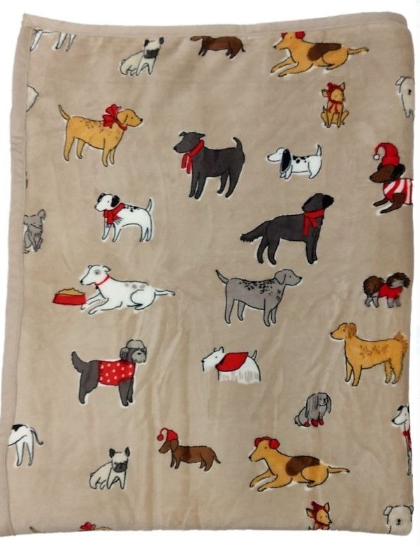 Puppy Dog Sherpa Fleece Blanket