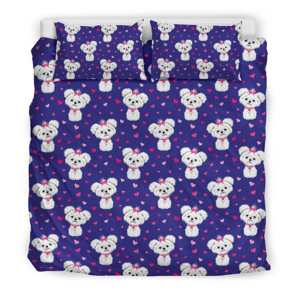Puppy Dog Maltese Bedding Set