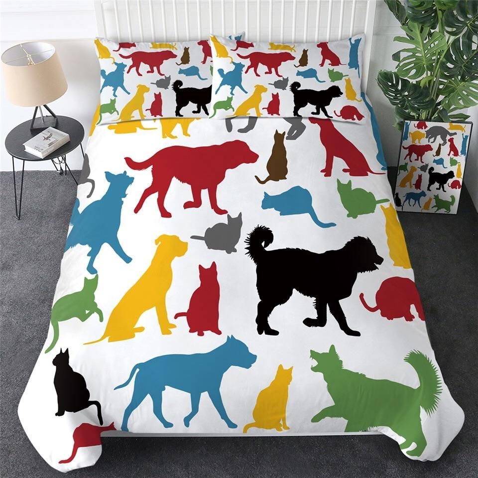 Puppy Silhouette Bedding Set