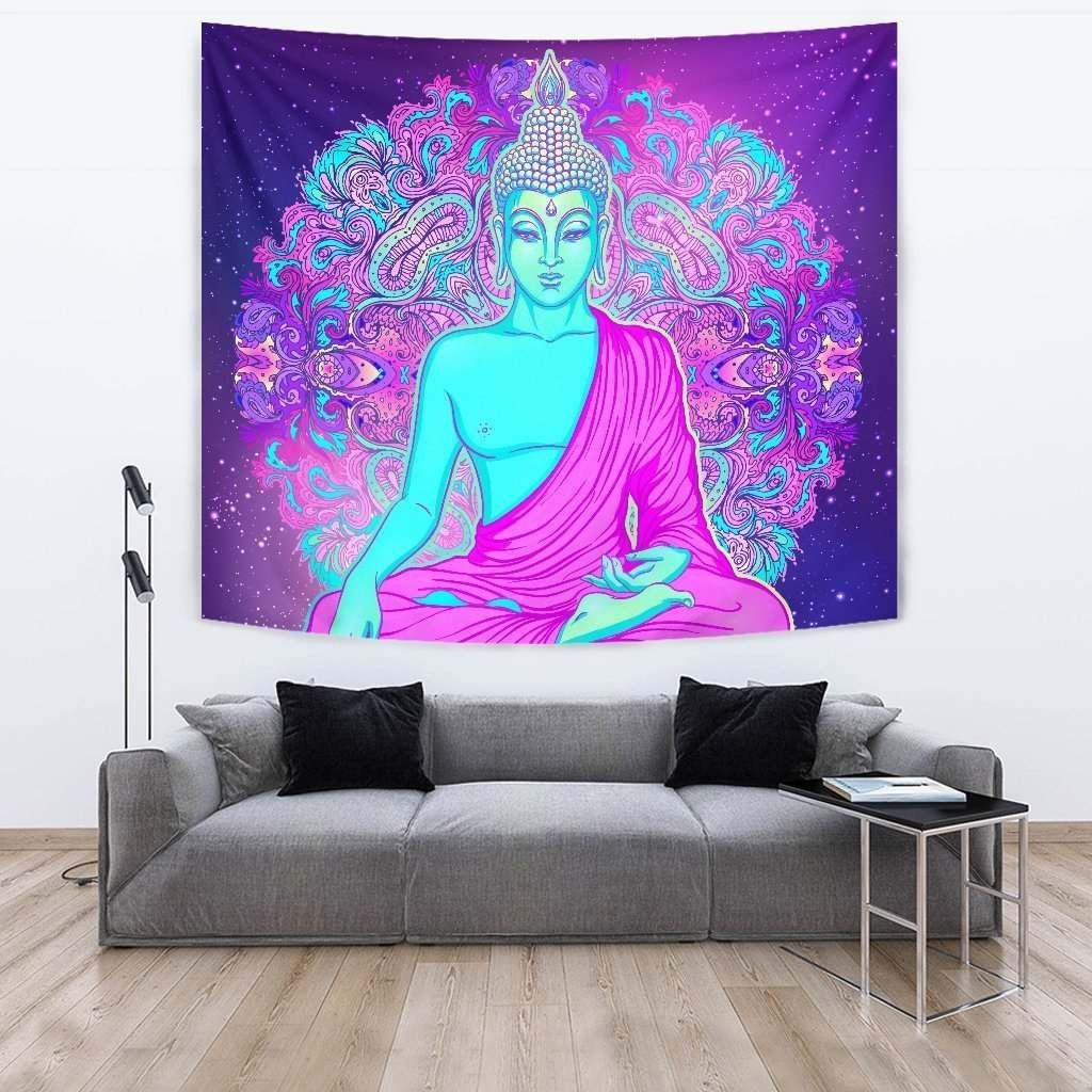 Purple And Teal Buddha CL17100110MDT Tapestry