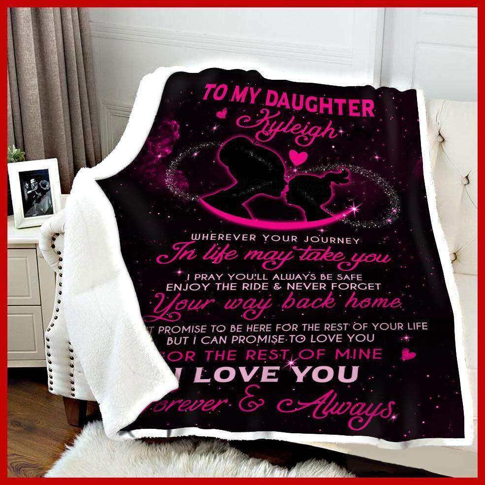 Purple Blanket Gift For Daughter Kyleigh Love You Forever And Always
