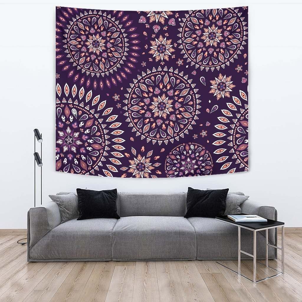 Purple Bohemian Mandala CL17100111MDT Tapestry