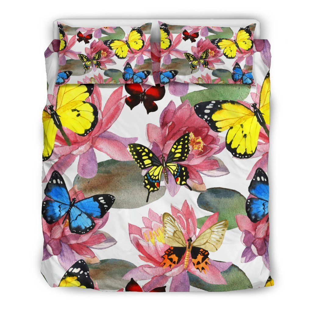 Purple Butterfly Bedding Set