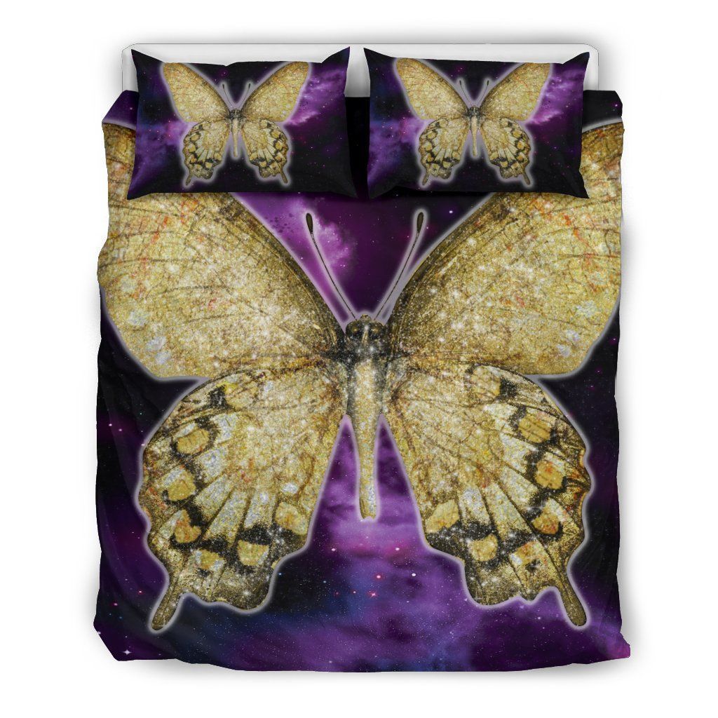Purple Butterfly Bedding Set