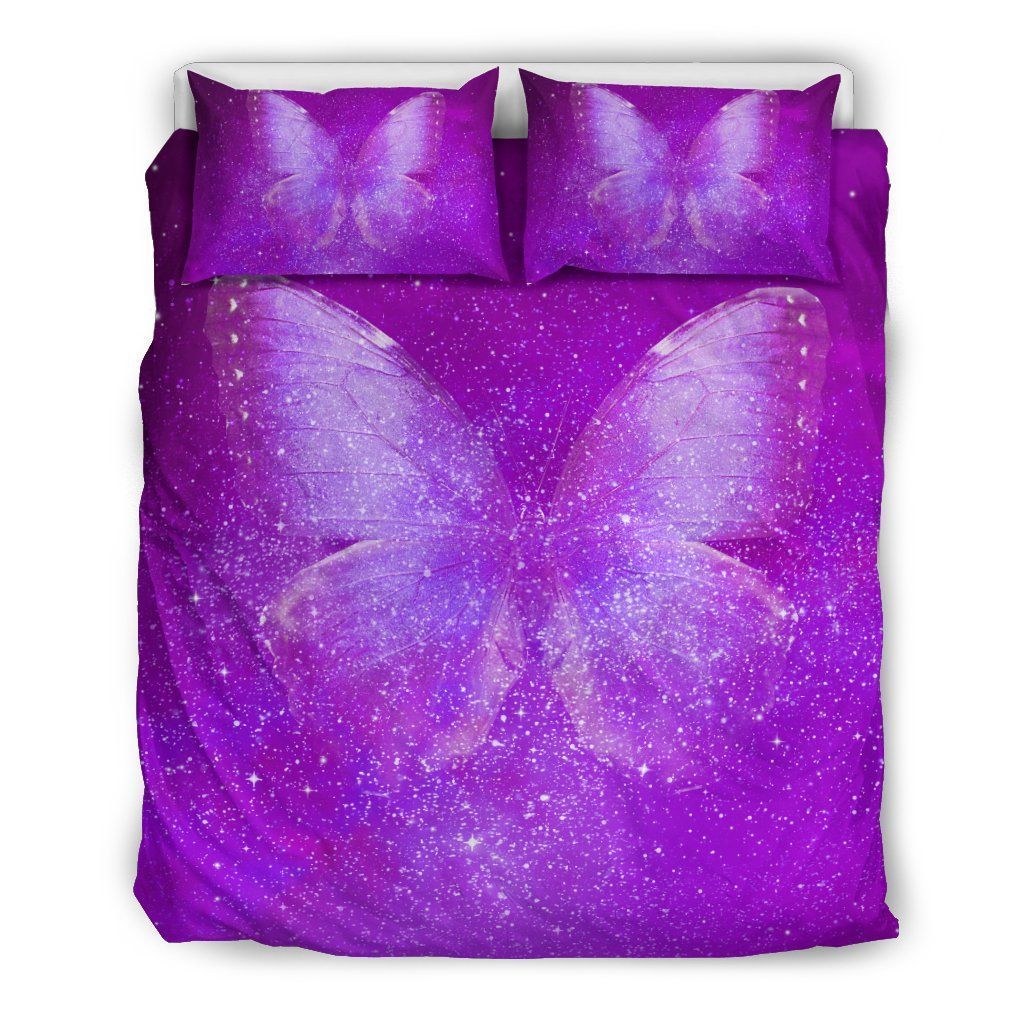 Purple Butterfly Bedding Set