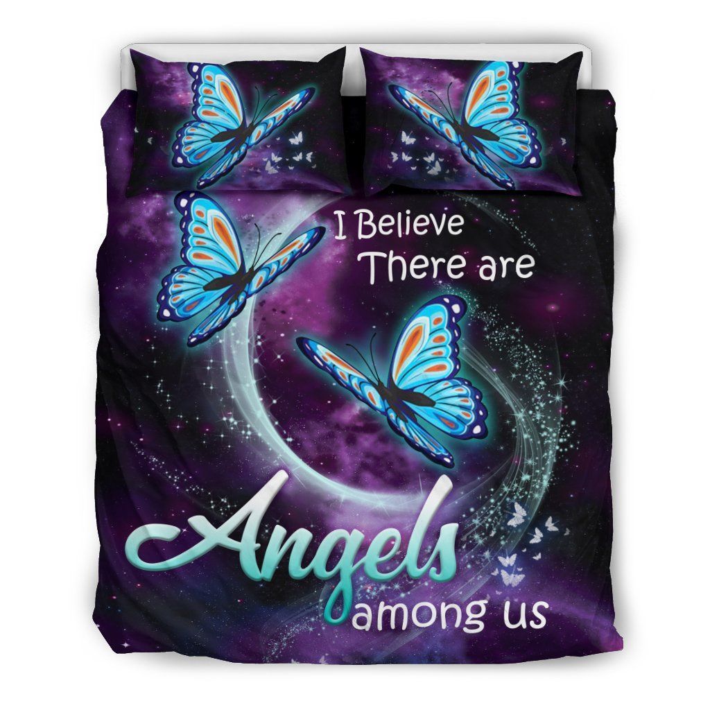 Purple Butterfly Bedding Set