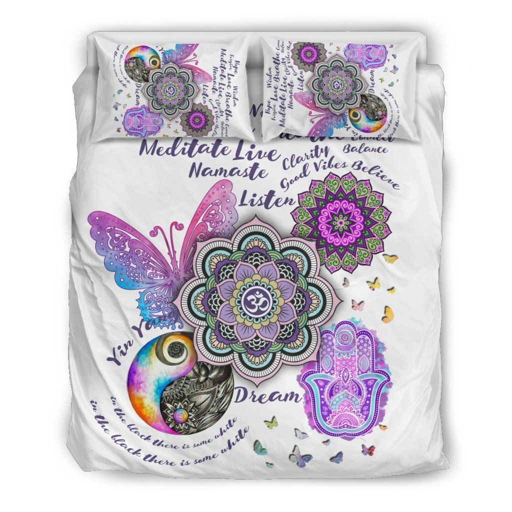 Purple Butterfly Bedding Set