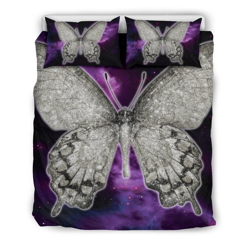 Purple Butterfly Bedding Set