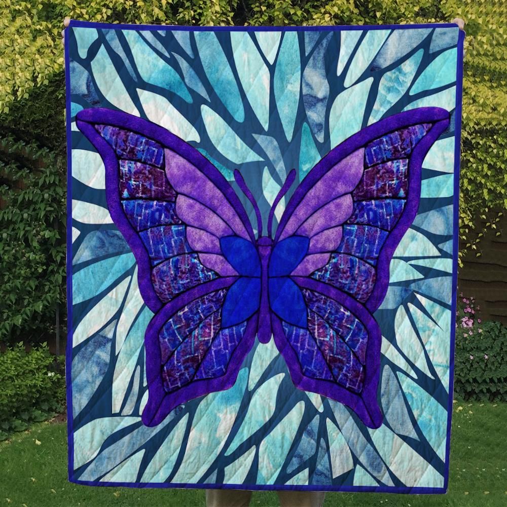 Purple Butterfly Quilt Blanket DHC02012020TD