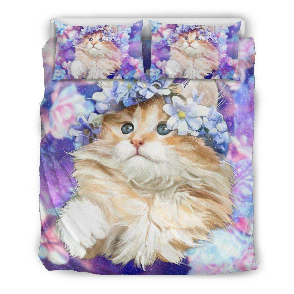 Purple Cat Bedding Set