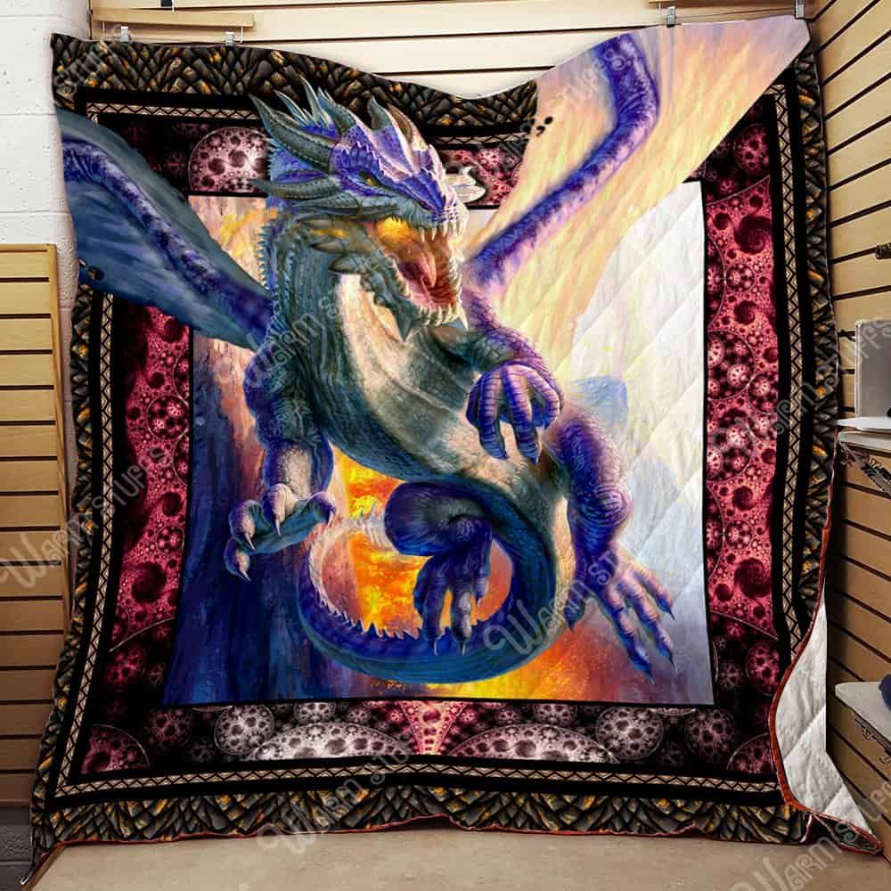 Purple Dragon 3D Quilt Blanket Dhc1312203Dd