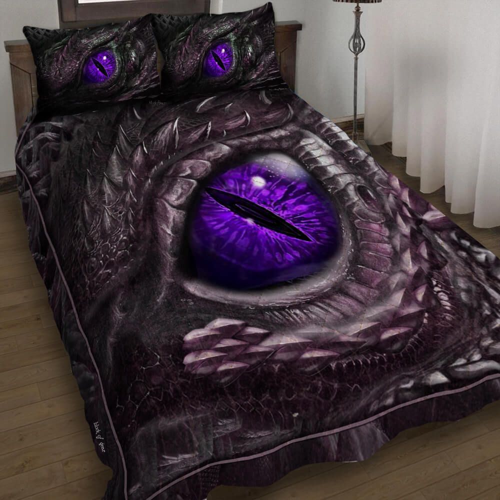 Purple Dragon Eye Bedding Set