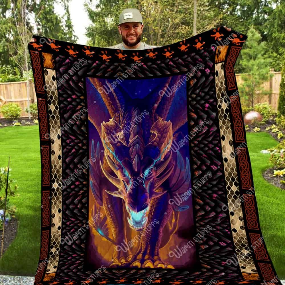 Purple Dragon Quilt Blanket Kh Dhc1312227Dd