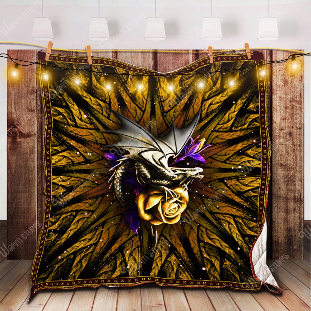 Purple Dragon Quilt Blanket Kp Dhc1312574Dd