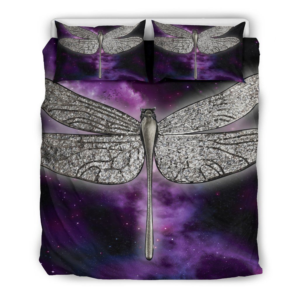 Purple Dragonfly Bedding Set