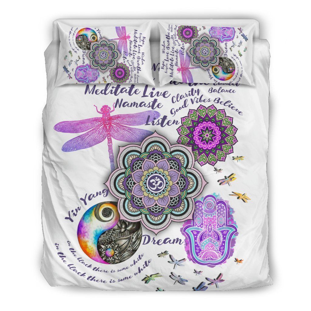 Purple Dragonfly Bedding Set